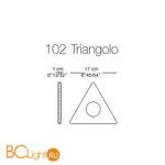 Встраиваемый спот (точечный светильник) La Murrina Spot 102 triangolo YY-3L - Схема