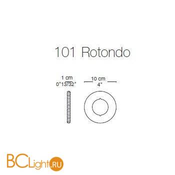 Встраиваемый спот (точечный светильник) La Murrina Spot 101 rotondo YY-3L - Схема