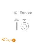 Встраиваемый спот (точечный светильник) La Murrina Spot 101 rotondo YY-3L - Схема