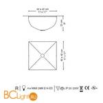 Потолочный светильник La Murrina Stone R AA-3S - Схема