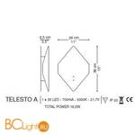 Настенный светильник La Murrina Telesto A LED DD-3S - Схема