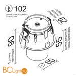 Встраиваемый светильник LeDron Eva EVA DANNY MINI Black - Схема