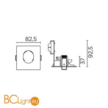 Встраиваемый светильник Leds-C4 Pat DN-1698-14-00 - Схема