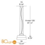 Подвесной светильник Leucos AARON LIGHT 35 S 0002348 - Схема