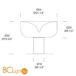 Настольная лампа Leucos Aella T 0004018 - Схема