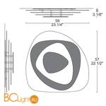 Настенно-потолочный светильник Leucos AIR 60 P-PL 0002699 - Схема
