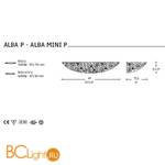 Настенный светильник Leucos Alba / Mikos / Uovo 0105001373105 - Схема