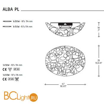 Бра Leucos ALBA P 0000001 - Схема