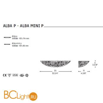 Бра Leucos ALBA MINI P 0000242 - Схема