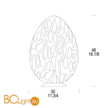Настольная лампа Leucos UOVO 46 0000273 - Схема