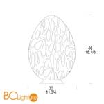 Настольная лампа Leucos UOVO 46 0000273 - Схема