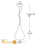 Подвесной светильник Leucos Alma 30 S 0002322 - Схема