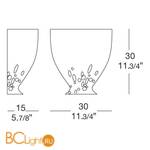 Бра Leucos AMARCORD PARETE 30 0000245 - Схема