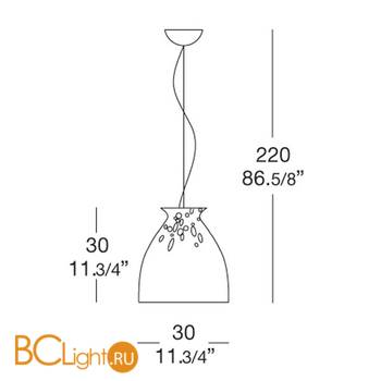 Подвесной светильник Leucos AMARCORD S 30 0000068 - Схема