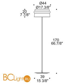 Торшер Leucos ARO TR 0004113 - Схема
