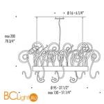 Подвесной светильник Leucos ASPID S95 0003305 - Схема