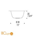 Бра Leucos AYERS P38 0003801 - Схема