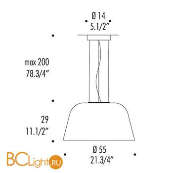 Подвесной светильник Leucos AYERS S 0003063 - Схема