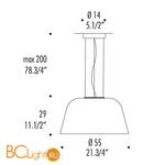 Подвесной светильник Leucos AYERS S 0003063 - Схема