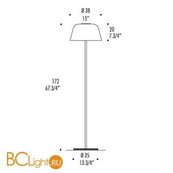Торшер Leucos AYERS TR38 0004083 - Схема