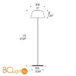 Торшер Leucos AYERS TR38 0004083 - Схема