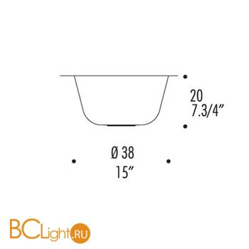 Настенный светильник Leucos Ayers P38 0003802 - Схема