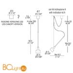 Подвесной светильник Leucos BEAMER 11 S 0003586 - Схема