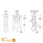 Подвесной светильник Leucos BEAMER 11 S5 0003594 - Схема