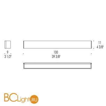 Бра Leucos BLOCK P100 0004219 - Схема