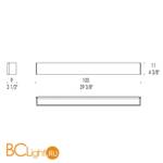 Бра Leucos BLOCK P100 0004219 - Схема