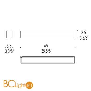 Бра Leucos BLOCK P65 0003982 - Схема