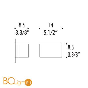 Бра Leucos BLOCK P14 0003812 - Схема