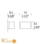 Бра Leucos BLOCK P14 0003812 - Схема