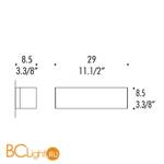 Бра Leucos BLOCK P29 0003836 - Схема