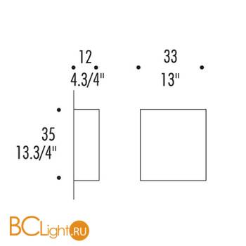 Бра Leucos CELINE P35 0003955 - Схема