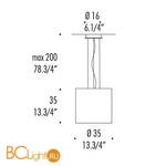 Подвесной светильник Leucos CELINE S35 0003260 - Схема