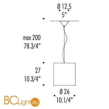 Подвесной светильник Leucos CELINE S 0003069 - Схема