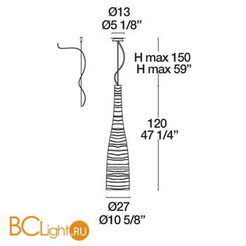 Подвесной светильник Leucos CLASS 120 0001505 - Схема