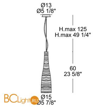 Подвесной светильник Leucos CLASS 60 0001599 - Схема