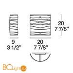 Бра Leucos CLASS 20 PARETE 0002032 - Схема
