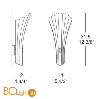 Бра Leucos CONTESSINA MINI P 0000487 - Схема