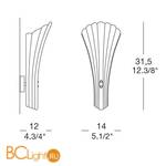 Бра Leucos CONTESSINA MINI P 0000487 - Схема