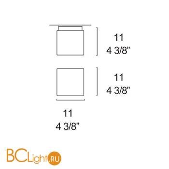 Настенно-потолочный светильник Leucos CUBI 11 0001712 - Схема