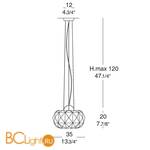 Подвесной светильник Leucos Deluxe 35 S 0002356 - Схема