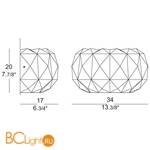 Бра Leucos Deluxe 35P 0002509 - Схема