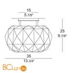 Потолочный светильник Leucos Deluxe 35 PL 0002263 - Схема