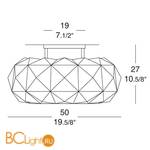 Потолочный светильник Leucos Deluxe 50 PL 0002264 - Схема