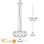 Подвесной светильник Leucos Deluxe 50 S 0002353 - Схема