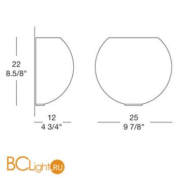 Бра Leucos DERBY 25 0002736 - Схема