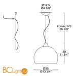Подвесной светильник Leucos DERBY 35 S 0002650 - Схема